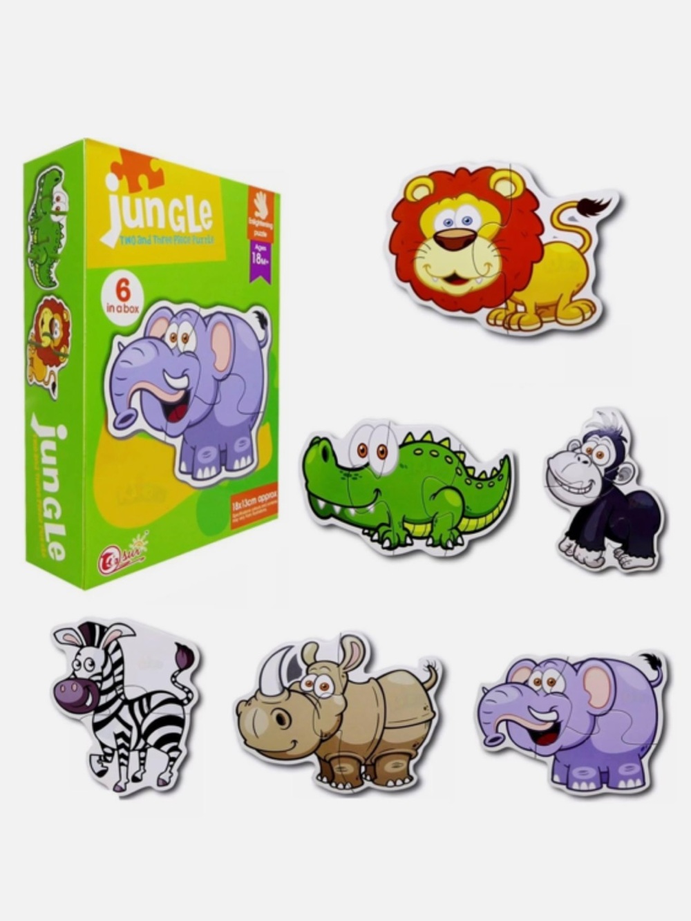 Kids 2-3 pieces mini puzzle cute animal 18months+ baby development toy
